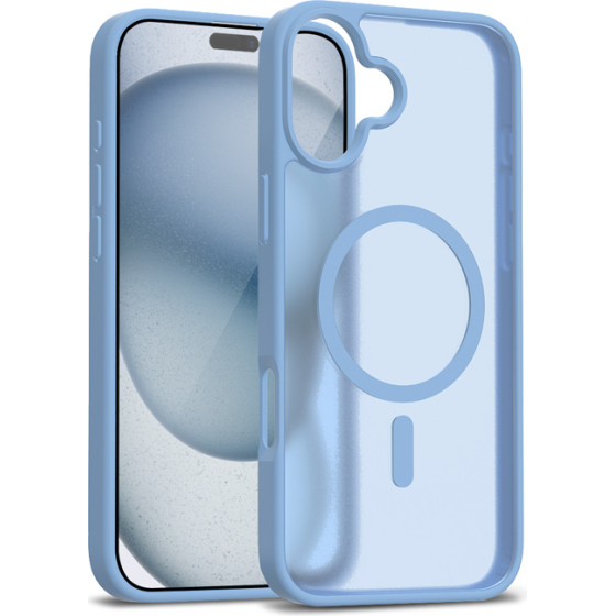 Crong Hybrid Matte Magnetic - MagSafe iPhone 17 Case (Blue) - (CRGHMMIP1763MBL)