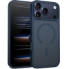 Crong Hybrid Matte Magnetic - MagSafe iPhone 17 Pro Case (Navy Blue) - (CRGHMMIP1763PNBL)