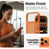 Crong Hybrid Matte Magnetic - MagSafe iPhone 17 Pro Case (Orange) - (CRGHMMIP1763PORG)