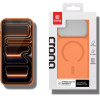 Crong Hybrid Matte Magnetic - MagSafe iPhone 17 Pro Case (Orange) - (CRGHMMIP1763PORG)