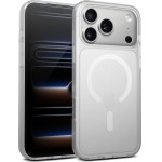 Crong Hybrid Matte Magnetic - MagSafe iPhone 17 Pro Case (White) - (CRGHMMIP1763PWHT)