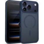 Crong Hybrid Matte Magnetic - MagSafe iPhone 17 Pro Max Case (Navy Blue) - (CRGHMMIP1769PNBL)