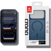 Crong Hybrid Matte Magnetic - MagSafe iPhone 17 Pro Max Case (Navy Blue) - (CRGHMMIP1769PNBL)