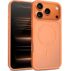 Crong Hybrid Matte Magnetic - MagSafe iPhone 17 Pro Max Case (Orange) - (CRGHMMIP1769PORG)