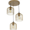 GloboStar FLIXIO Vintage �������� ��������� ������ �� ����� 3 x E27 AC 220-240V IP20 - ����� - �30 x �30 x �70cm - (201-0138)
