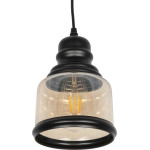 GloboStar OLIVER Vintage �������� ��������� ������ �� ����� 1 x E27 AC 220-240V IP20 - ���� & ����� - �15 x �15 x �21.5cm - (999-0187)