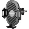 Dudao F2+ smartphone holder for the air vent with clamp - black - (F2+new)