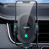 Dudao F2+ smartphone holder for the air vent with clamp - black - (F2+new)