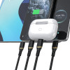 Dudao L25L 30W USB-A - Lightning Cable with Soft Silicone Braid Lightning 1m - Black - (L25L black)