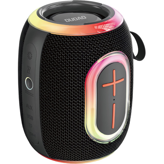 Dudao Wireless Speaker with RGB Backlight Bluetooth 5.3 - Black - (Y22)