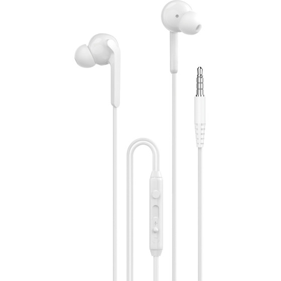 Dudao X3+ Wired USB-C In-Ear Headphones - White - (X3+ white)