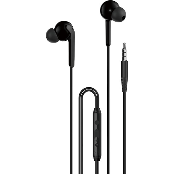Dudao X3+ Wired USB-C In-Ear Headphones - Black - (X3+ black)