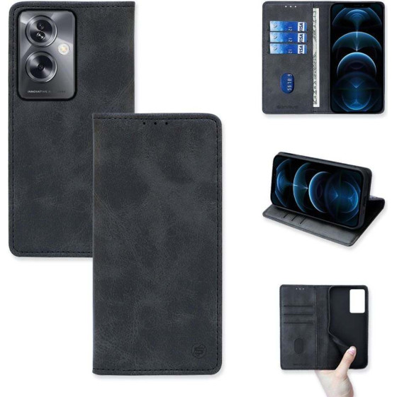 Sonique ���� ��������� Vintage Magnet Wallet Oppo A79 5G �����