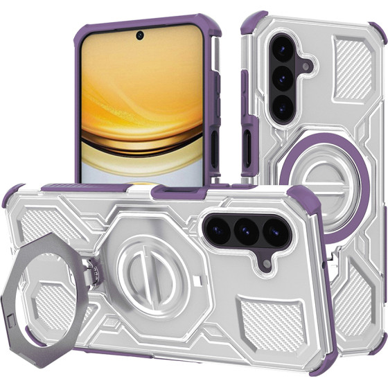 Techsuit - Carbon Shield PRO - Samsung Galaxy A37 5G - Purple Transparent