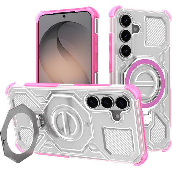 Techsuit - Carbon Shield PRO - Samsung Galaxy S26 - Pink Transparent