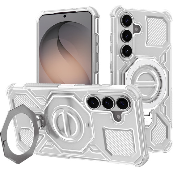 Techsuit - Carbon Shield PRO - Samsung Galaxy S26 - White Transparent