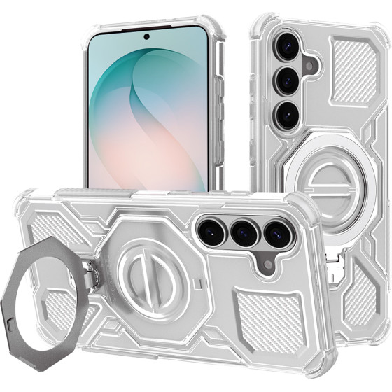 Techsuit - Carbon Shield PRO - Samsung Galaxy S26 Plus - White Transparent