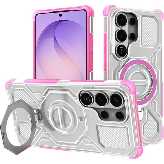 Techsuit - Carbon Shield PRO - Samsung Galaxy S26 Ultra - Pink Transparent