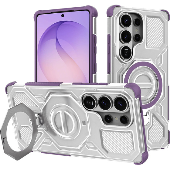 Techsuit - Carbon Shield PRO - Samsung Galaxy S26 Ultra - Purple Transparent