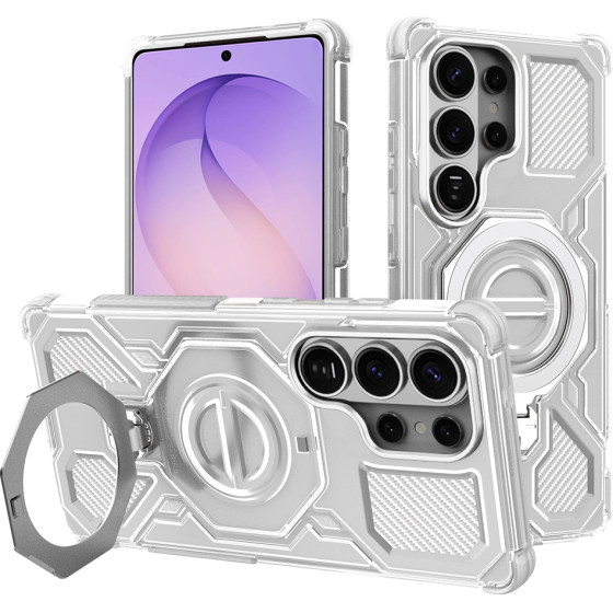 Techsuit - Carbon Shield PRO - Samsung Galaxy S26 Ultra - White Transparent