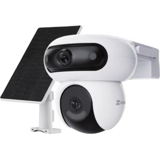 Ezviz Outdoor HB90x Dual 4G Kit Dual-Lens All-Day Recording 4G Camera + 8W Solar Panel (HB90X 4G Kit) - (303103627)