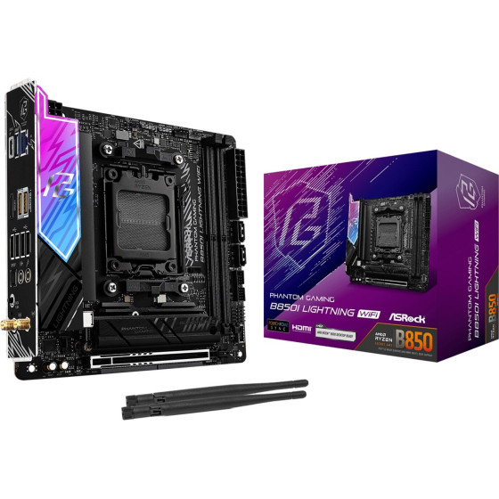 Asrock Phantom Gaming Amd B850 Socket AM5 Mini Itx - (B850I Lightning WIFI)