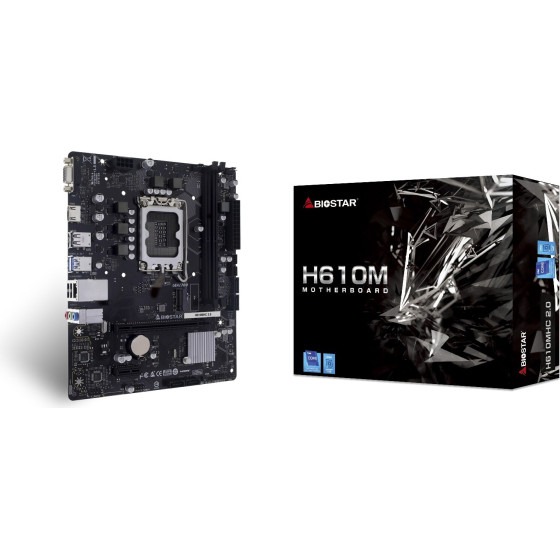 Biostar Motherboard Intel H610 Lga 1700 Micro Atx - (H610MHc 2.0)