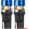 Amio - ������ LED T10 W5W ���� ����������� 12/24V �� 5xSMD 3030 Can-bus ����� ��� 5.500K (�� ����� ����-�����) ��� ��������� ���������� ��� ������� - 2 ���. (04240/AM) - (04240)