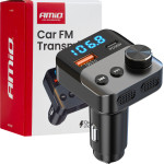Amio - FM Transmitter �������� ����� FMT01 ���� ����������� ��� ��������� ���������� ��� ������� �� 1xUSB Type-A ��� 1xUSB Type-C ��� ��������� ���������� ��� ������� - 1 ���. (04647/AM) - (04647)