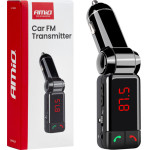 Amio - FM Transmitter �������� ����� FMT03 ���� ����������� 12-24V �� 2xUSB Type-A ��� Bluetooth ��� ��������� ���������� ��� ������� - 1 ���. (04650/AM) - (04650)