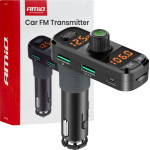 Amio - FM Transmitter �������� ����� FMT06 ���� ����������� 12-24V �� 2xUSB Type-A, 1xUSB Type-C ��� ������� microSD ��� ��������� ���������� ��� ������� - 1 ���. (04653/AM) - (04653)