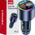 Amio - FM Transmitter ����������� 12/24V �� 1xUSB Type-A ��� 1xUSB Type-C - 1 ���. (04655/AM) - (04655)