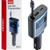 Amio - FM Transmitter ����������� 12/24V �� 1xUSB Type-A, 1xUSB Type-C ��� ������������ ������� �������� Type-C - 1 ���. (04656/AM) - (04656)
