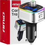 Amio - FM Transmitter ����������� 12/24V �� 1xUSB Type-C ��� ������� microSD - 1 ���. (04652/AM) - (04652)