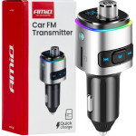 Amio - FM Transmitter ����������� 12/24V �� 2xUSB Type-A ��� ������� microSD - 1 ���. (04654/AM) - (04654)