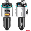 Amio - FM Transmitter ����������� 12/24V �� 2xUSB Type-A ��� ������� microSD - 1 ���. (04654/AM) - (04654)