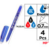 MP ��� ����� ��������� erasable, 0.7mm, ������� �������, 4��� - (PE217-4)