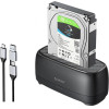 Orico Storage - HDD/SSD Dock - 2.5/3.5 inch USB-C/A - DD18C3-EU-BK - (DD18C3-EU-BK-BP)