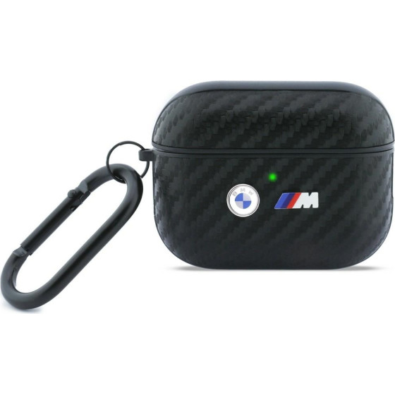 BMW Case Carbon Metal Logo for AirPods Pro 3 black - (BMAP3WMPUCA2)