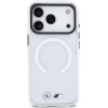 BMW Case M IML Shockproof Metal Logos MagSafe for iPhone 17 Pro transparent - (BMHMP17L25HSMLKT)
