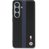 BMW Case Perforated Stripe Logo MagSafe for Samsung Galaxy S26 blue - (BMHMS26S25PCPSKB)