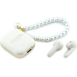 GUESS Earphones TWS Pearl Strap white - (GUTWSLD2HSPEH)