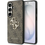 Guess Etui 4G Big Metal Logo do Samsung Galaxy S26 brazowy - (GUHCS26S4GMGBR)