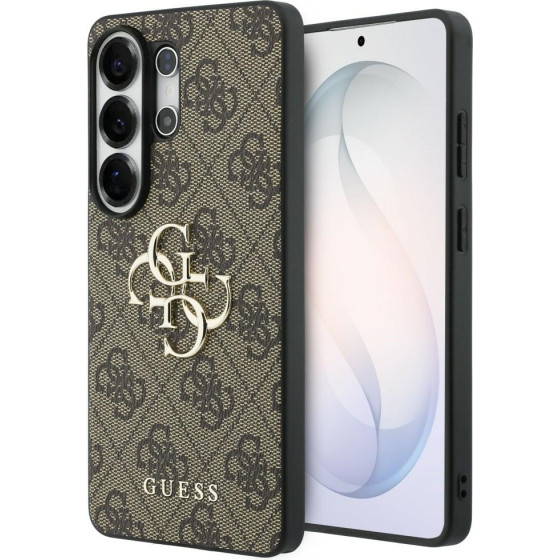 Guess Etui 4G Big Metal Logo do Samsung Galaxy S26 Ultra brazowy - (GUHCS26L4GMGBR)