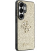 Guess Etui Fixed Glitter Big 4G Metal Logo do Samsung Galaxy S26 Ultra zloty - (GUHCS26LHG4SGD)