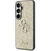 Guess Etui Fixed Glitter Big 4G Metal Logo do Samsung Galaxy S26 zloty - (GUHCS26SHG4SGD)