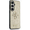 Guess Etui Fixed Glitter Big 4G Metal Logo do Samsung Galaxy S26 zloty - (GUHCS26SHG4SGD)