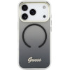 Guess Etui IML Gradient Script Metal MagSafe do iPhone 17 Pro czarny - (GUHMP17L5HTGMCSK)