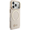 Guess Etui IML Script Metal MagSafe do iPhone 17 Pro Max rozowy - (GUHMP17X5HTCSMSP)