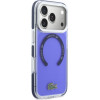 Lacoste Shockproof Transparent Frosted MagSafe Case for iPhone 17 Pro Max marine - (LCHMP17XUGCOV)